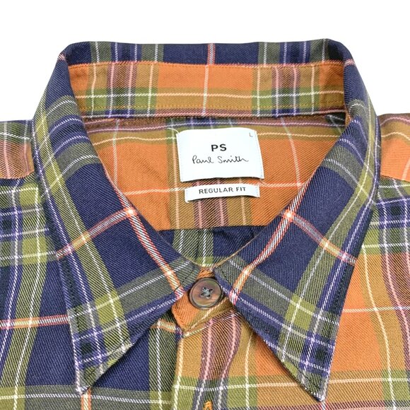 Paul Smith Regular Fit Multi Color Plaid Button Down Casual Shirt - Picture 2 of 10